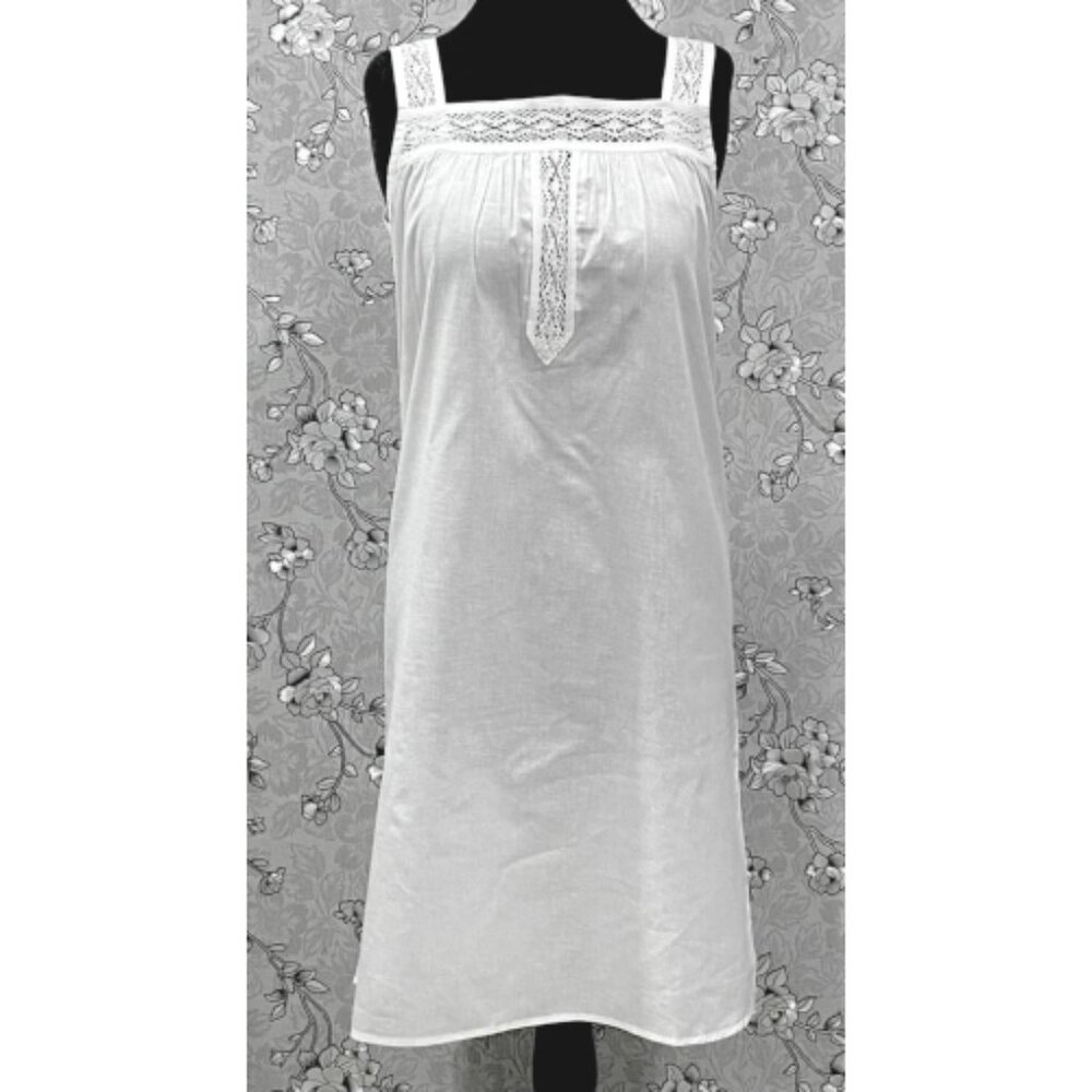 Victorian White 100% Cotton Nightgown – SR-1217 by SoieRose